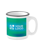 Taza de cerámica de diseño vintage de 240ml Vintage Sublim vista de impresión