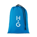 Hamaca de viaje personalizada de nylon con bolsa y mosquetón Exlorer color azul real vista principal cuarta vista