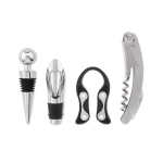 Original set de vino en forma de barril con 4 accesorios Barrel color madera tercera vista