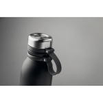Botella termo personalizada antigoteo bicolor 600ml DoubleTwist color negro segunda vista
