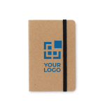 Tarjetero con bloc de notas y adhesivos en 5 colores distintos Pocket vista de impresión