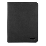 Portafolios jaspeado con cremallera y varios bolsillos A4 TwoTone color negro segunda vista