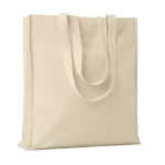 Bolsa de algodón personalizada con asas reforzadas 140 g/m2 Eco Max color beige
