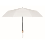 Paraguas plegable para empresas con asa de transporte Ø99 Reciclo Fold color blanco