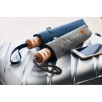 Paraguas plegable para empresas con asa de transporte Ø99 Reciclo Fold color gris segunda vista principal