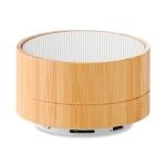 Destacado altavoz con Bluetooth personalizado de bambú Bamboo color blanco segunda vista