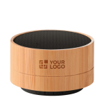 Destacado altavoz con Bluetooth personalizado de bambú Bamboo vista de impresión