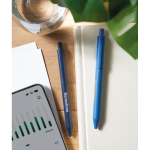 Bolígrafo ecológico personalizado con tinta azul Ecológico Style vista bodegón principal