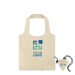 Bolsa plegable personalizada de algodón 105 g/m2 Strawberry Cotton vista de impresión