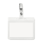 Identificador para tarjetas y acreditaciones en PVC ClipOn color transparente segunda vista