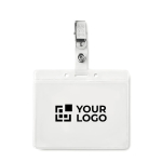 Identificador para tarjetas y acreditaciones en PVC ClipOn vista de impresión