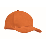 Gorras serigrafiadas de alta calidad y de algodón grueso Cottonstyle color naranja