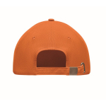 Gorras serigrafiadas de alta calidad y de algodón grueso Cottonstyle color naranja tercera vista