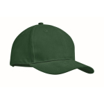 Gorras serigrafiadas de alta calidad y de algodón grueso Cottonstyle color verde oscuro