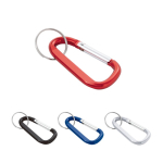 Llaveros personalizados baratos en aluminio estilo mosquetón Aluclip varios colores