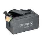 Bolsa de aseo personalizada con doble cremallera Urbanstyle color gris imagen con logo 4