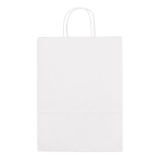 Bolsas kraft personalizadas pequeñas blancas 90 g/m2 Retail Mini color blanco primera vista