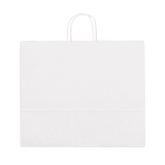 Bolsa kraft personalizada extra grande blanca 100 g/m2 Retail XL color blanco primera vista
