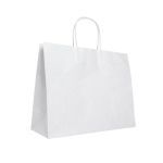 Bolsa kraft personalizada extra grande blanca 100 g/m2 Retail XL color blanco