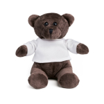 Osito de peluche con camiseta para publicidad Big Oso color blanco