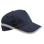 Gorra para eventos en poliéster con elementos reflectantes Reflect color azul