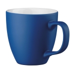 Tazas de porcelana en color mate de 450ml Matt Plus color azul