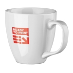 Taza personalizada porcelana con tu color pantone de 450ml Custom color blanco imagen con logo