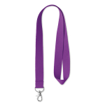 Lanyard Woven Custom 15mm color violeta septima vista