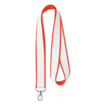Lanyard Double 20mm color rojo septima vista