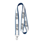 Lanyard Double 20mm color azul marino vista de impresión