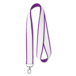 Lanyard Double Sublim 20mm color violeta septima vista