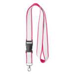Lanyard Double Sublim Plus 20mm color rosa septima vista