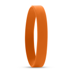 Pulseras personalizadas de silicona baratas de 12 mm Regular color naranja septima vista