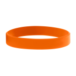 Pulseras personalizadas de silicona baratas de 12 mm Regular color naranja