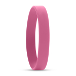 Pulseras personalizadas de silicona baratas de 12 mm Regular color rosa septima vista