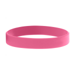 Pulseras personalizadas de silicona baratas de 12 mm Regular color rosa