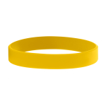 Pulseras de festival personalizadas de silicona con Alto Relieve color amarillo
