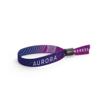 Pulseras sublimadas baratas de poliéster con cierre inviolable Sublim color blanco