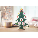 Pequeño árbol de navidad decorativo con 12 adornos Navideño Noel color verde segunda vista bodegón