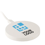 Cargador inalámbrico con logo a todo color  barato Fullprint Round vista de impresión