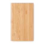 Batería externa personalizada de bambú 4.000 mAh Powercard Bamboo color madera segunda vista