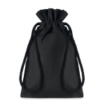 Bolsa pequeña negra algodón para regalos 105 g/m2 Night Boutique Small color negro