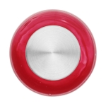 Sencilla botella de tritán para imprimir a todo color 600ml City color rojo transparente tercera vista frontal