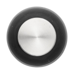 Sencilla botella de tritán para imprimir a todo color 600ml City color negro transparente tercera vista frontal