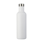 Botellas personalizadas térmicas elegantes de acero 750ml Avenue Road color blanco segunda vista frontal