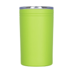 Vaso térmico de acero con cierre antideslizante 330ml Coffee Club color verde lima segunda vista frontal