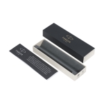 Elegante bolígrafo roller marca Parker tinta negra Parker Vector color negro