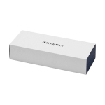 Roller clásico de acero inoxidable tinta negra Waterman Graduate color plateado