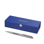 Bolígrafo de acero de alta calidad con tinta azul Waterman Hémisphère vista principal