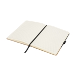 Elegante libreta con tapa de corcho A5 hojas a rayas JournalBooks Cork color negro